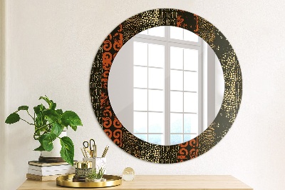 Miroir rond cadre imprimé Motif abstrait grunge