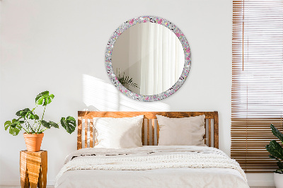 Miroir rond avec décoration Panda licorne