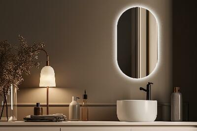 Miroir ovale décoratif LED