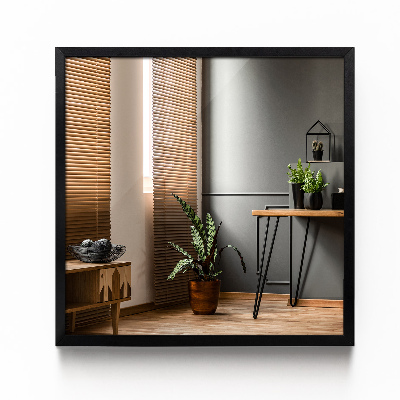 Miroir rectangulaire décoratif Cadre en MDF noir