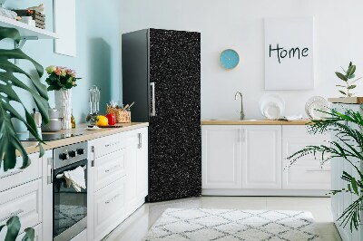 Cache frigo magnetique Texture noire