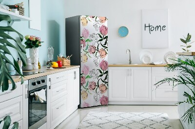 Sticker magnet frigo Pivoines