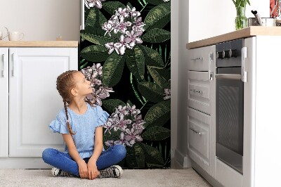 Cache frigo magnetique Fleurs exotiques