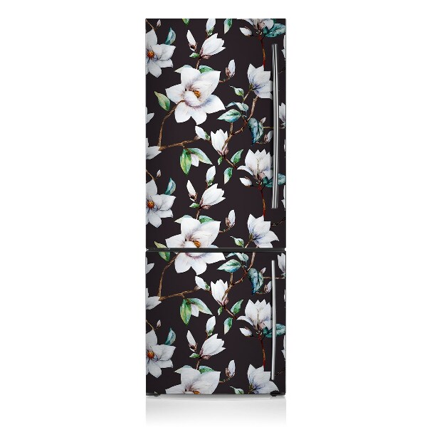 Sticker frigo magnetique Fleurs peintes