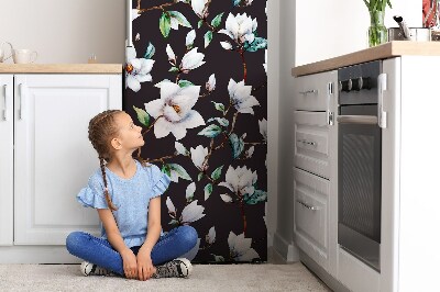 Sticker frigo magnetique Fleurs peintes