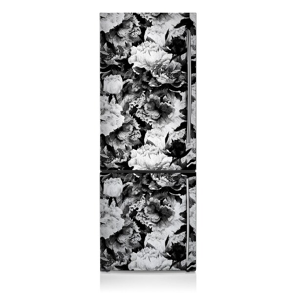 Sticker frigo magnetique Roses noires