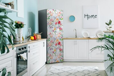 Sticker magnet frigo Fleurs pastel