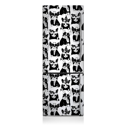 Decoration frigo magnetique Chiens heureux