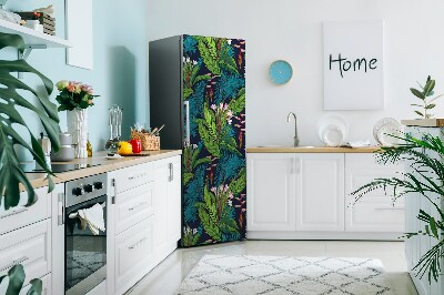 Sticker frigo magnetique Jungle tropicale