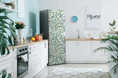 Sticker magnet frigo Branches vertes