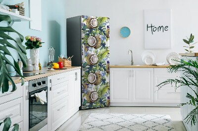 Sticker frigo magnetique Noix de coco