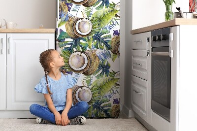 Sticker frigo magnetique Noix de coco