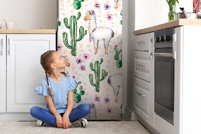 Decoration frigo magnetique Lama