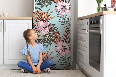 Cache frigo magnetique Fleurs d'hibiscus