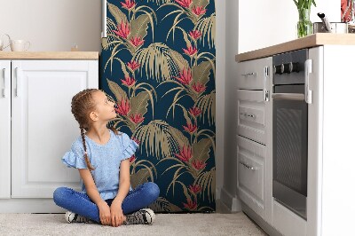 Sticker magnet frigo Palmiers tropicaux