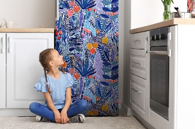 Sticker frigo magnetique Fleurs sauvages