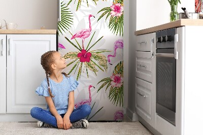 Magnetique frigo Flaming et fleurs