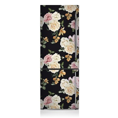 Decoration frigo magnetique Roses vintage