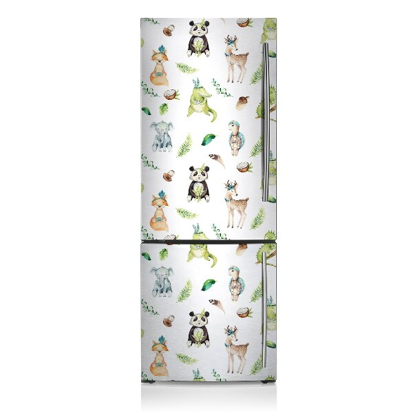 Magnetique frigo Animaux heureux