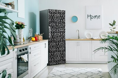 Deco frigo magnetique Motifs noirs et blancs