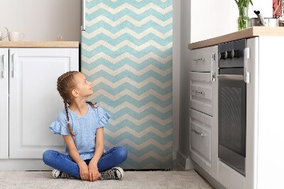 Sticker frigo magnetique Zigzag