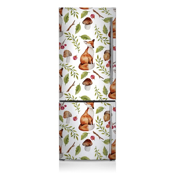 Decoration frigo magnetique Forêt de forêt et de fruits