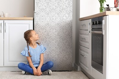 Cache frigo magnetique Ornement floral