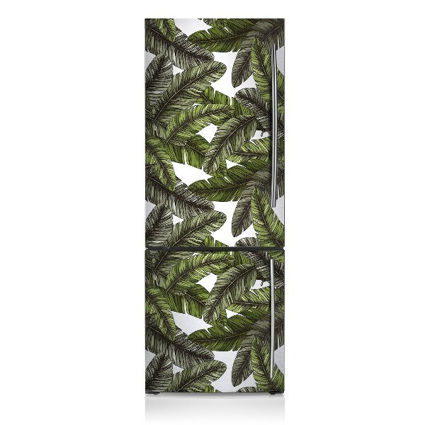 Sticker frigo magnetique Feuilles de la jungle