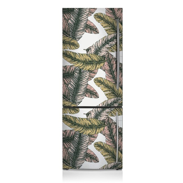 Sticker frigo magnetique Feuilles de banane