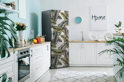 Sticker frigo magnetique Feuilles de banane