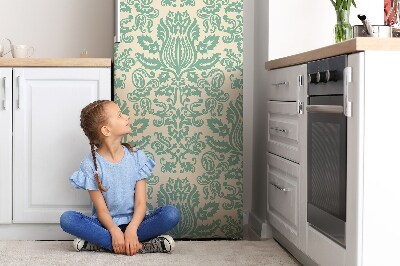 Cache frigo magnetique Damassé