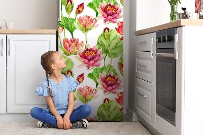 Decoration frigo magnetique Lotos de fleurs lotos