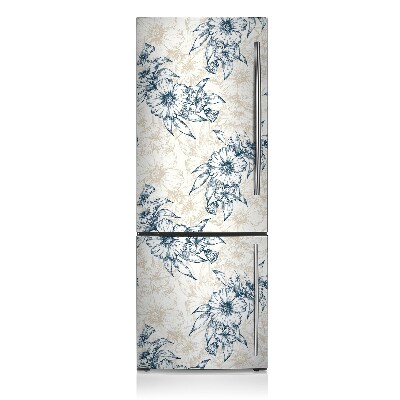 Cache frigo magnetique Art floral
