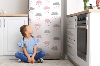 Decoration frigo magnetique Nuages ​​minimalistes