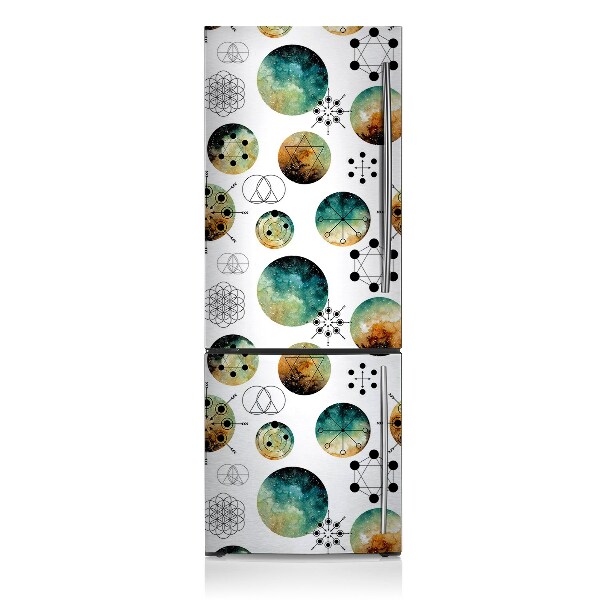 Decoration frigo magnetique Motif galactique