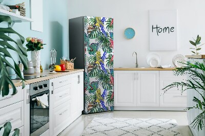 Sticker frigo magnetique Perroquet