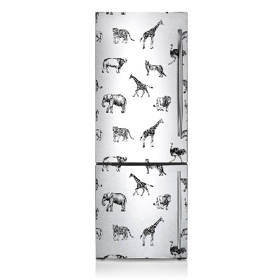 Decoration frigo magnetique Safari