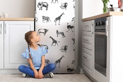 Decoration frigo magnetique Safari