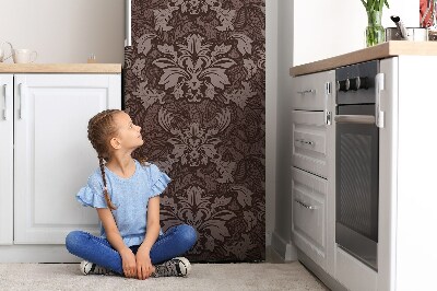 Cache frigo magnetique Motif de style damassé