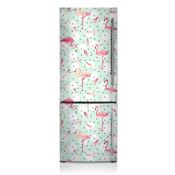 Cache frigo magnetique Flamants