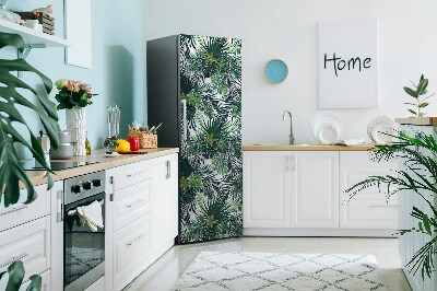 Cache frigo magnetique Feuilles tropicales