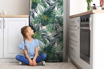 Cache frigo magnetique Feuilles tropicales