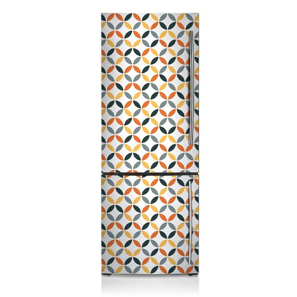 Cache frigo magnetique Roues géométriques