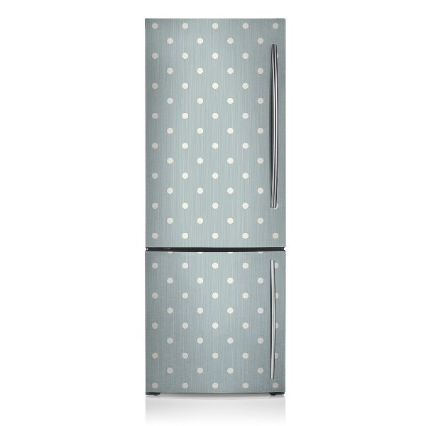 Cache frigo magnetique Points blancs