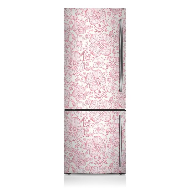 Cache frigo magnetique Ligne de larmes de fleur