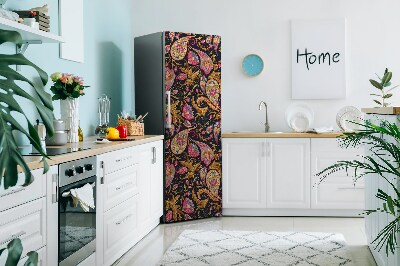 Cache frigo magnetique Motif paisley coloré