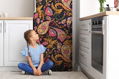 Cache frigo magnetique Motif paisley coloré