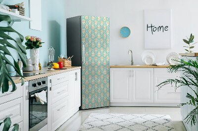Cache frigo magnetique Fond d'écran rétro