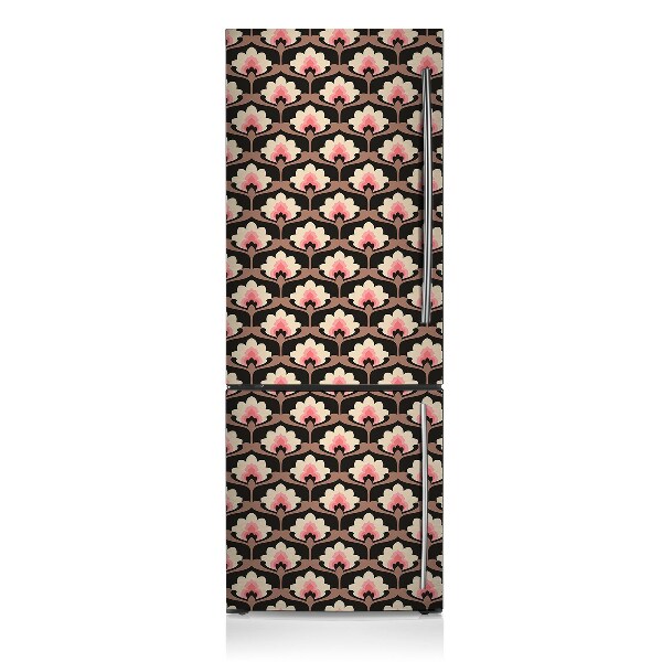 Cache frigo magnetique Motif floral
