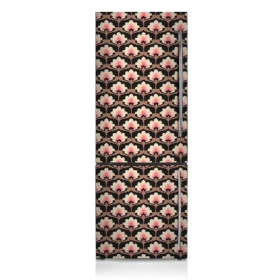 Cache frigo magnetique Motif floral